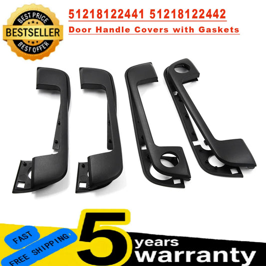 For BMW 3 5 7 Series E36 E34 E32 Complete Set Door Handle Covers With Gaskets 51218122441 51218122442