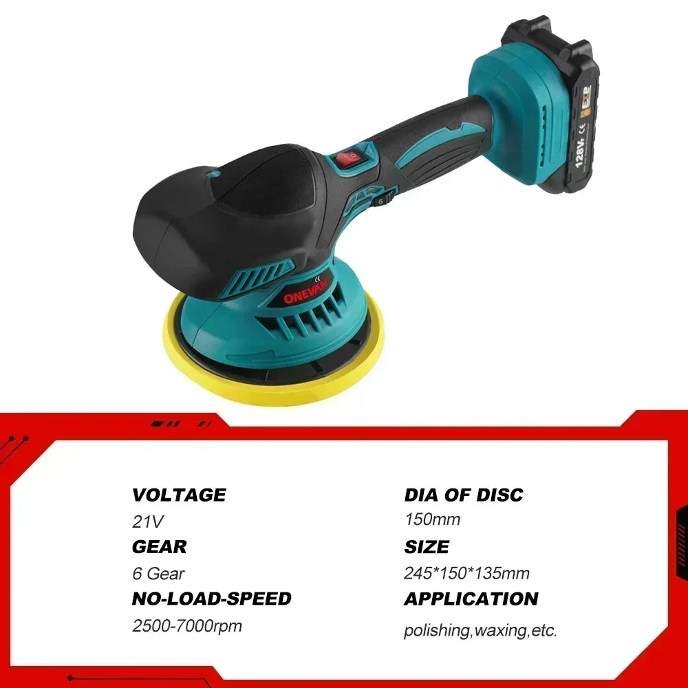 ONEVAN Cordless 21V Car Polisher Electric