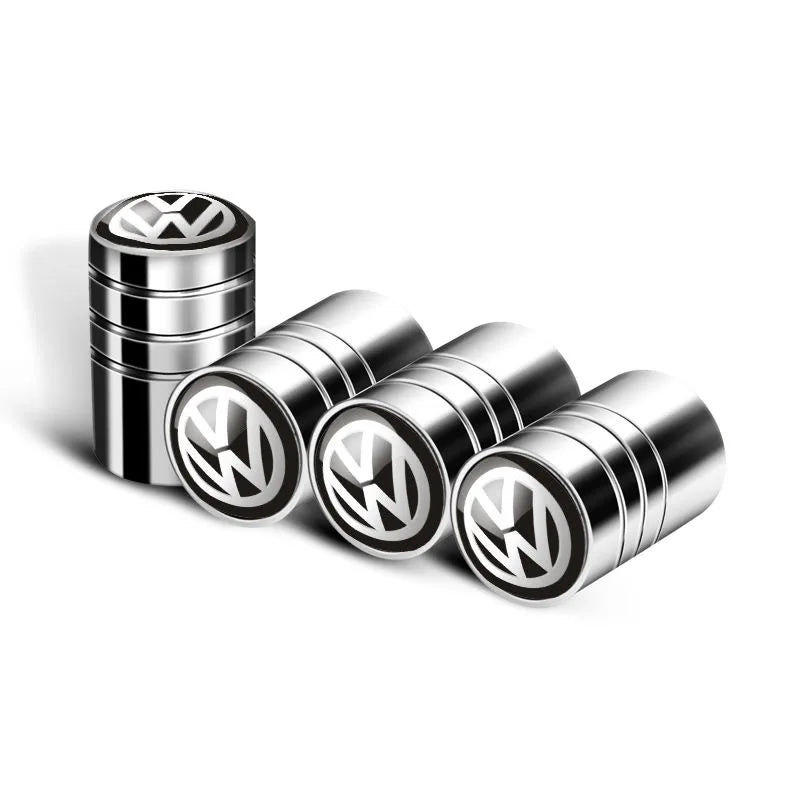 Car Tire Valve caps Emblem metal Cap Case For for VW Volkswagen Golf Polo Passat   Touran accessories Car Styling