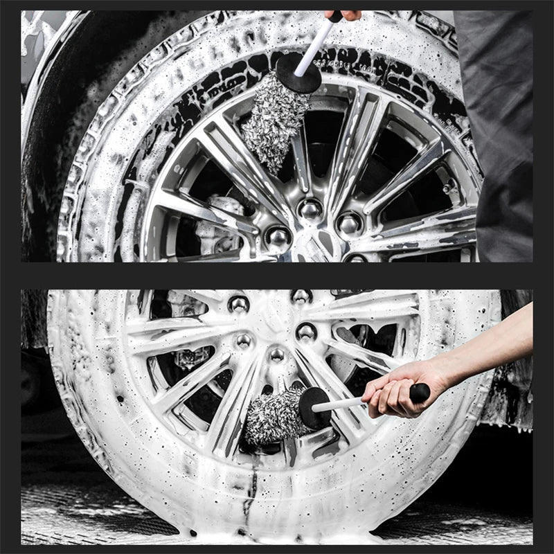 Car Wash Microfiber Wheels Brush Non-Slip Ultra Soft Car