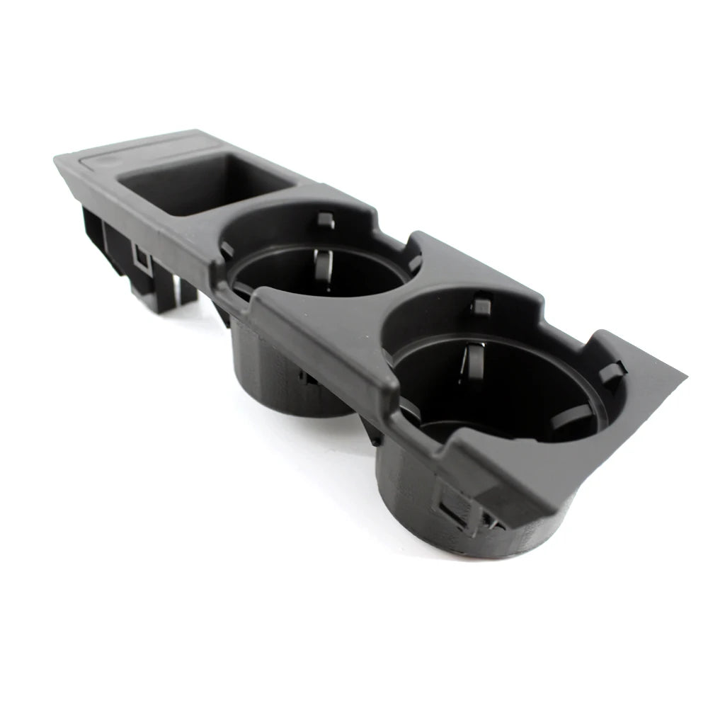 New Double Hole Car Styling Front Center Console Storage Box Coin + Cup Holder For BMW E46 Series 1999-2006 51168217953