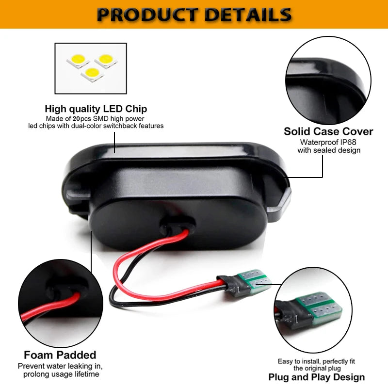 Dynamic Side Marker Turn Signal Sequential Blinker Light