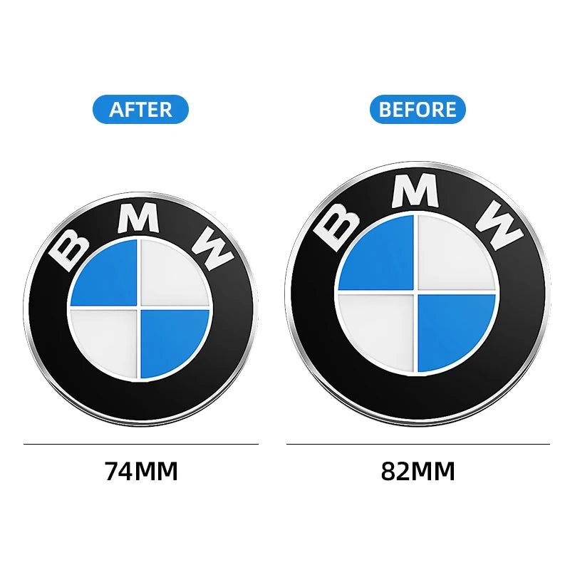 Car Front Hood Badge Rear Trunk Sticker & Car Wheel Badge Sticker For BMW X3 X5 X6 E30 E38 E39 E46 E60 E61 E90 E91 E92 E93 M3