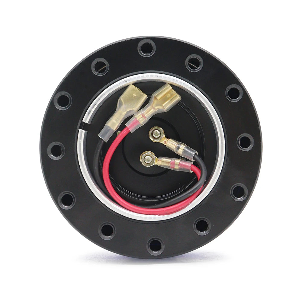 New Black Steering Wheel Snap Off Quick Release Hub Adapter Boss kit 8 Colors Available Mo Car Accessories