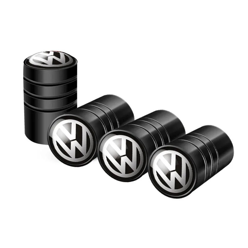 Car Tire Valve caps Emblem metal Cap Case For for VW Volkswagen Golf Polo Passat   Touran accessories Car Styling