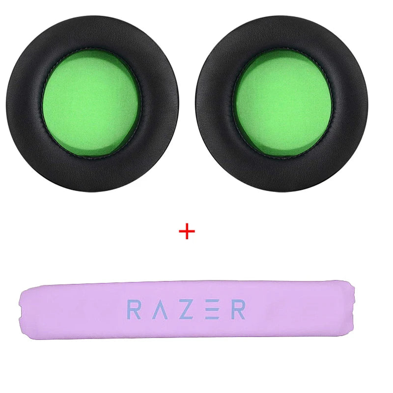 Replacement Ear Pads Earmuffs Earpads Headband For Razer Kraken Pro V2 EarPads 7.1 Chroma V2 USB Gaming Cushion Cover