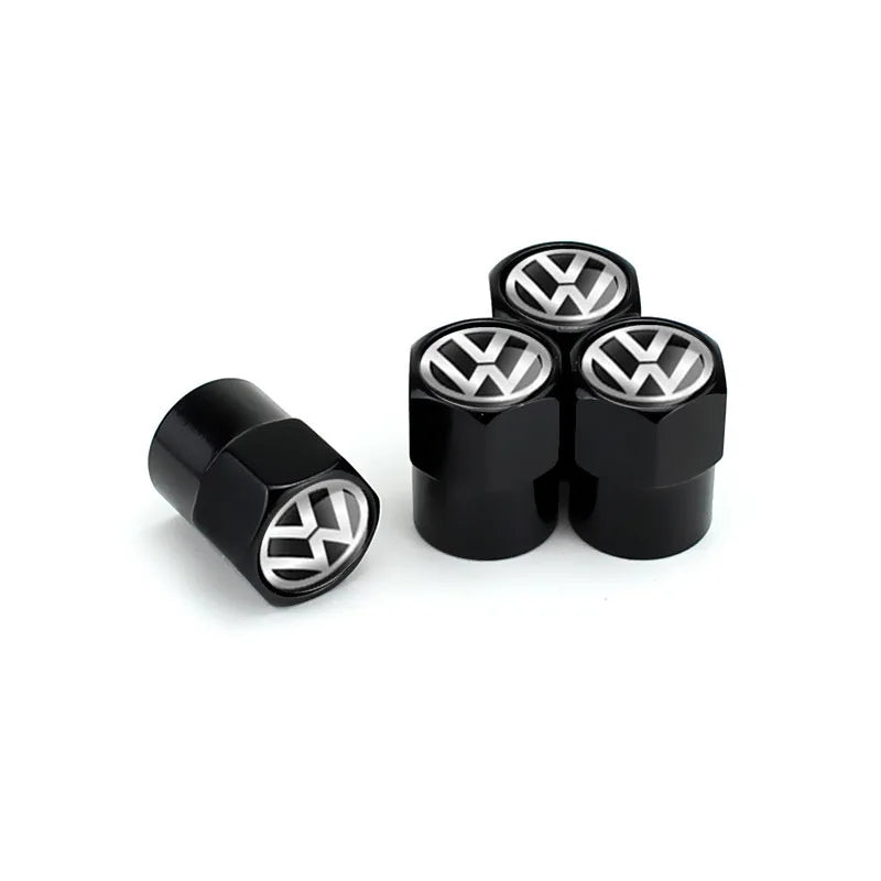 Car Tire Valve caps Emblem metal Cap Case For for VW Volkswagen Golf Polo Passat   Touran accessories Car Styling