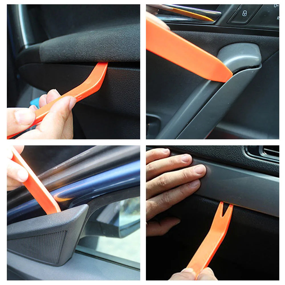 Set Portable Car Panel Removal Tool Kit Nail Puller Radio Audio