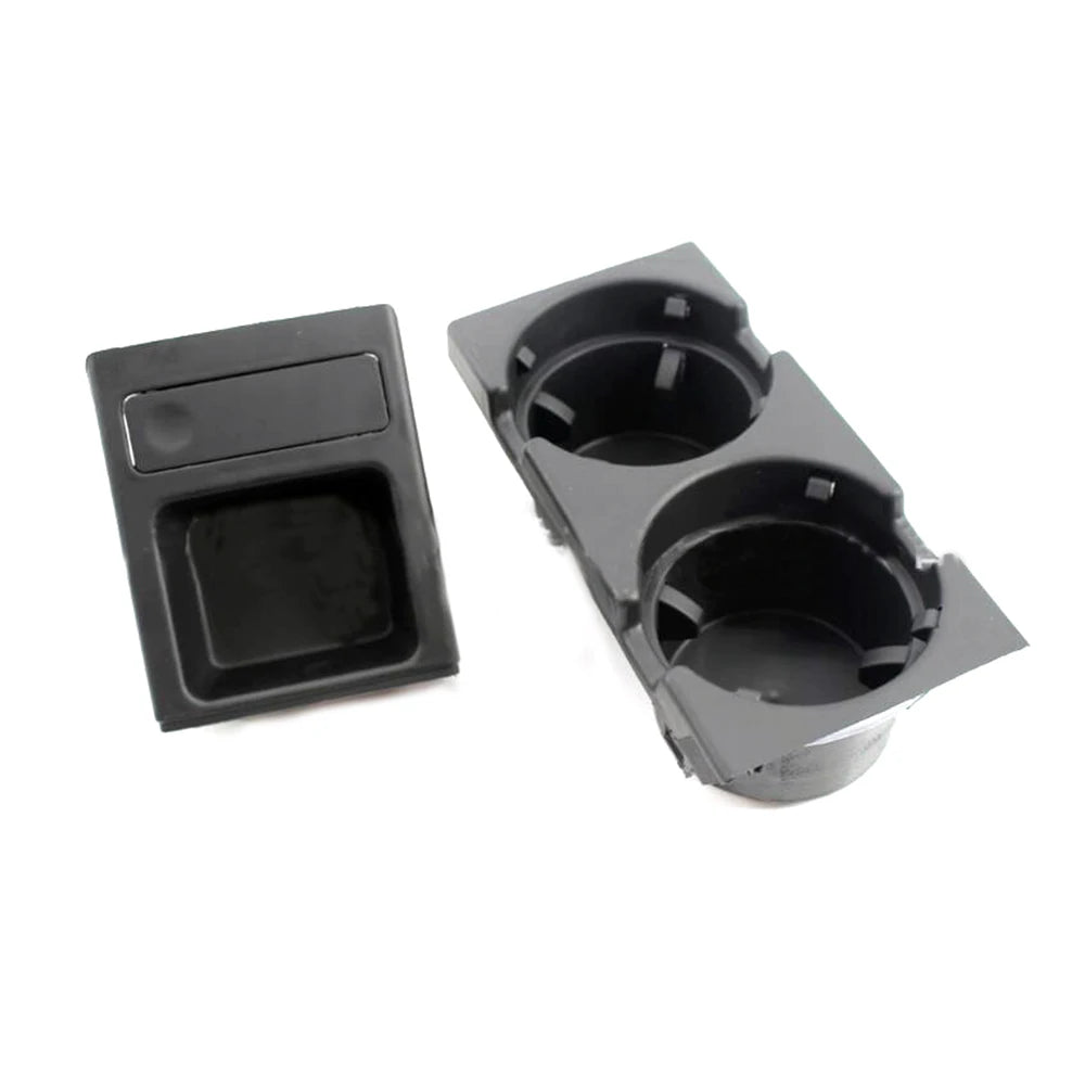 New Double Hole Car Styling Front Center Console Storage Box Coin + Cup Holder For BMW E46 Series 1999-2006 51168217953