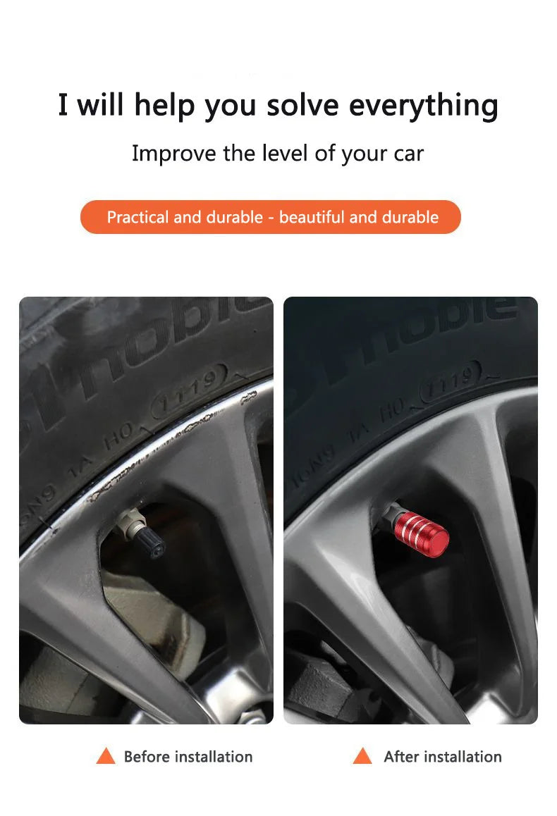 Car Wheel Tire Air Valve Caps For SEAT