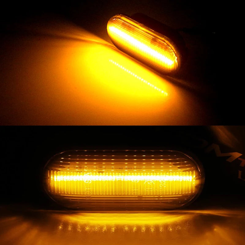 For VW Golf 3 4 MK3 MK4 Passat 3BG Polo 6N 9N Bora Vento Dynamic Side Marker Turn Signal Sequential Blinker Light