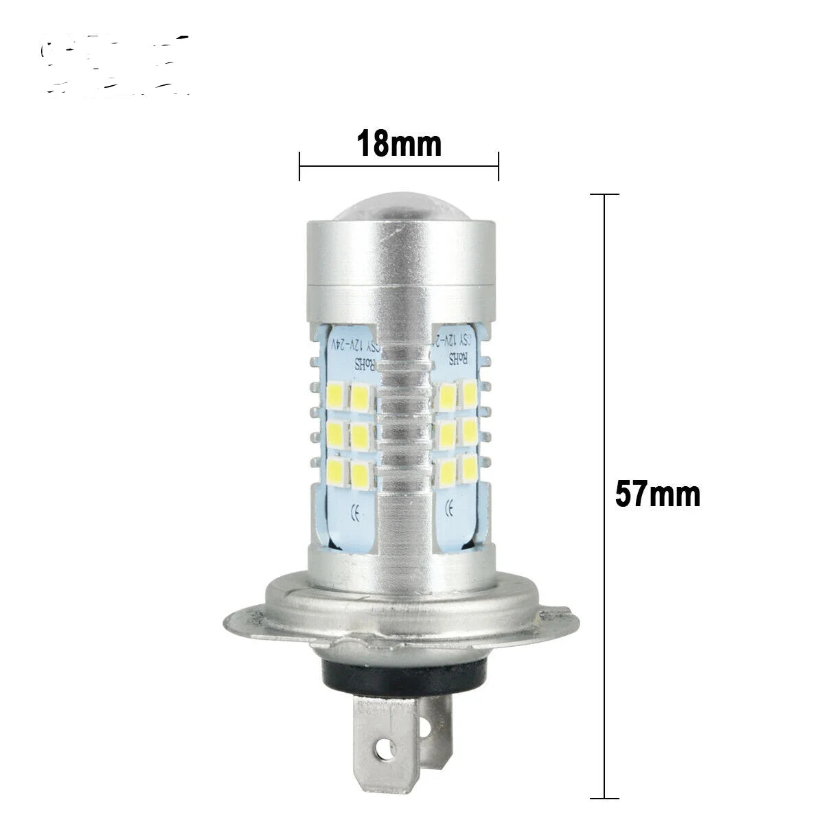 H7 LED Headlight Bulb Kit High/Low Super Bright 6000K White Bulbs