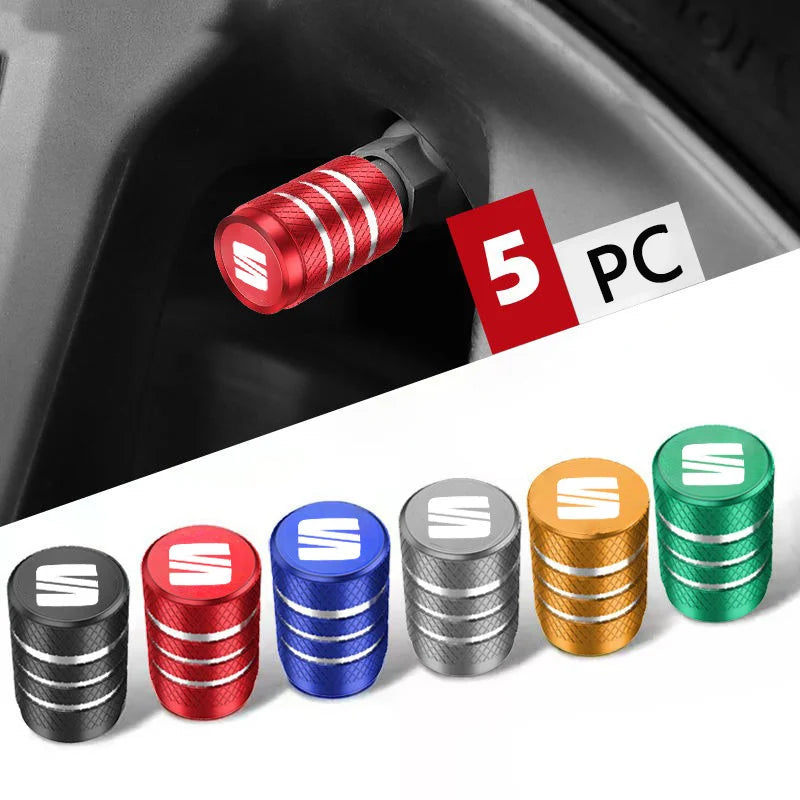 Car Wheel Tire Air Valve Caps For SEAT