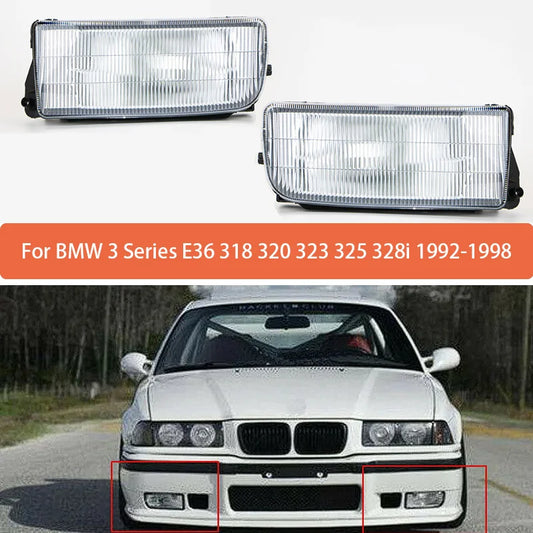 Front Bumper Fog Light Lamp With Bulbs For BMW 3 Series E36 318 320 323 325 328i 1992-1996 1997 1998 63171387091 63171387092